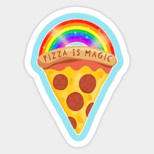 Pizza Is Magic Sticker